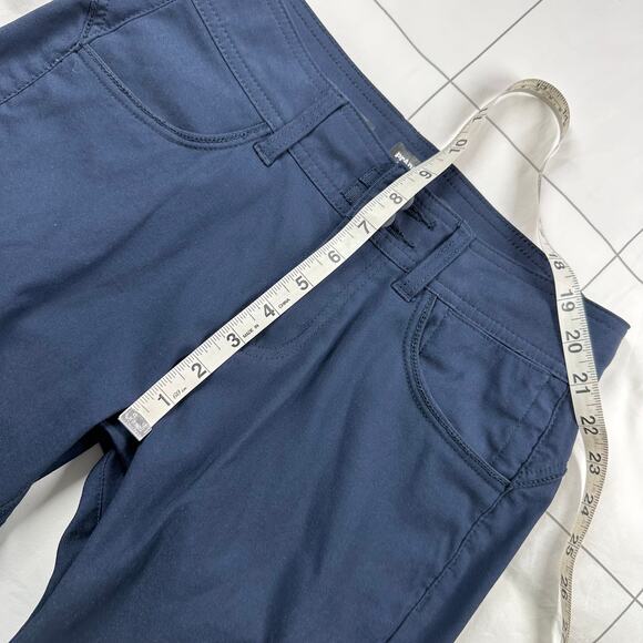 Prana Pants Womens 2 Regular Navy Blue Halle Straight Water Repellent Nylon Trek - Picture 9 of 12